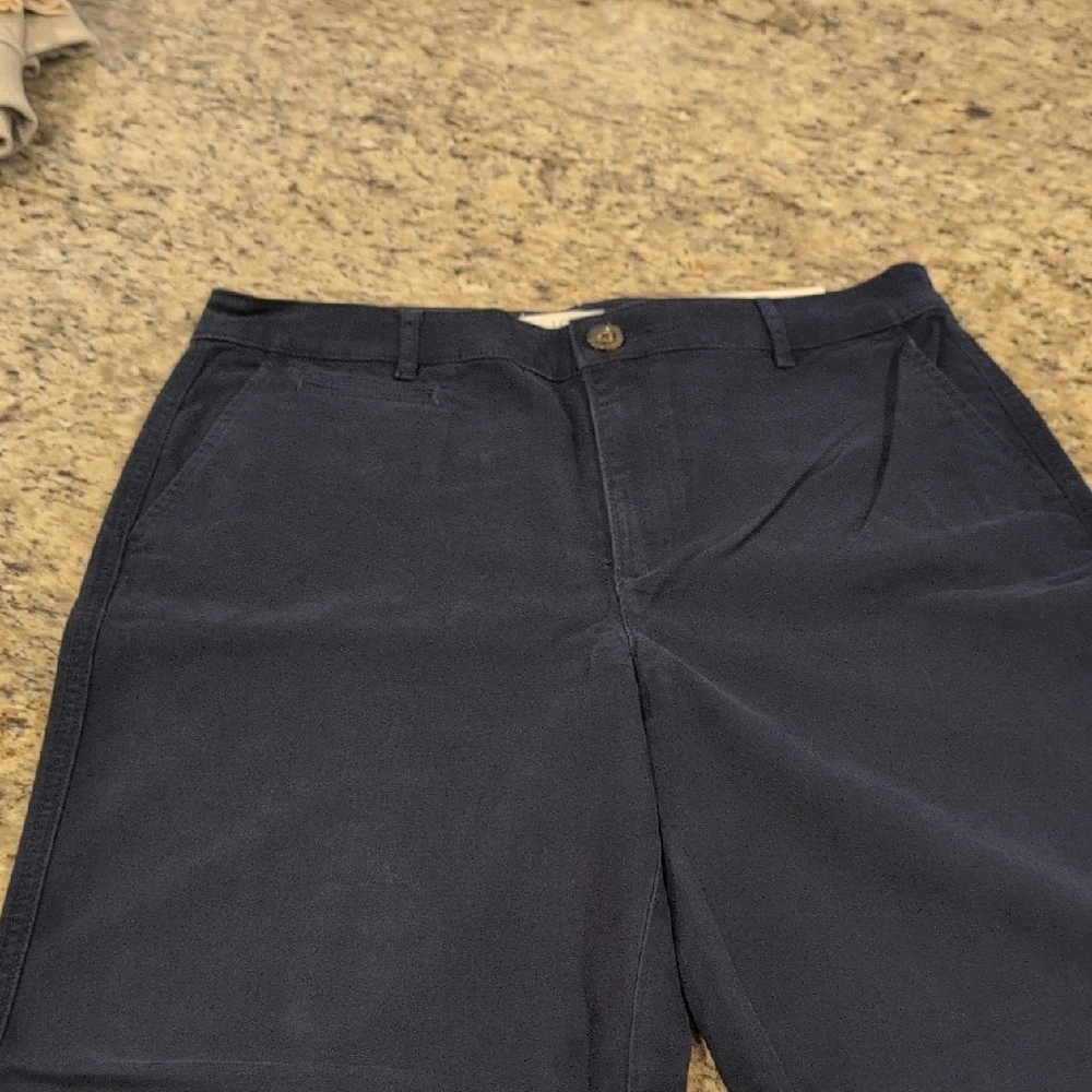 Loft Monroe Wide Leg Pants Navy